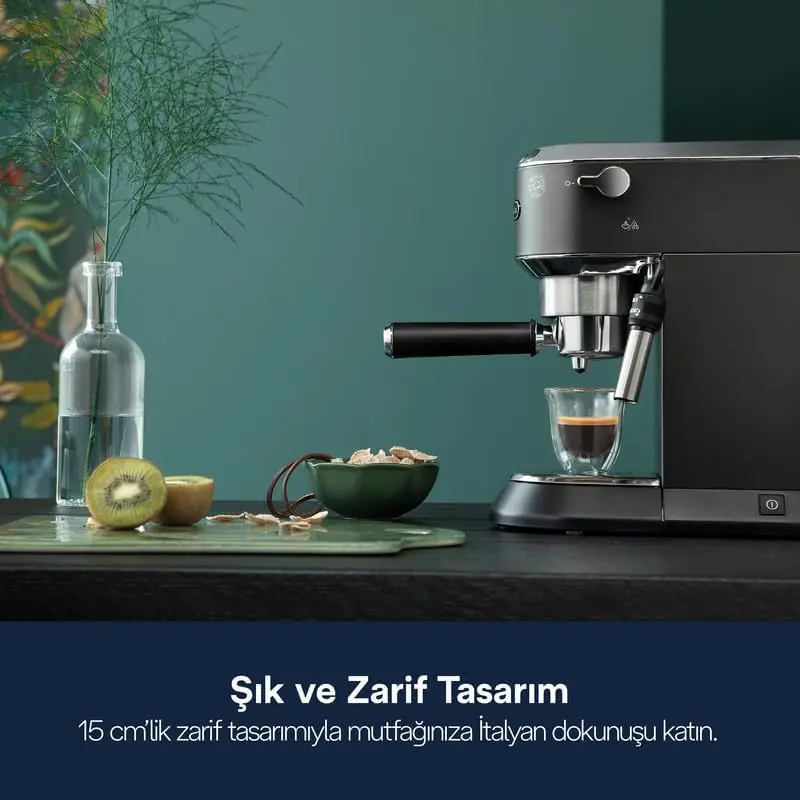 De’Longhi Espresso ve Cappuccino Profesyonel Kahve Makinesi - Aydarya Store mutfak ve çeyiz koleksiyonu, 3. görünüm