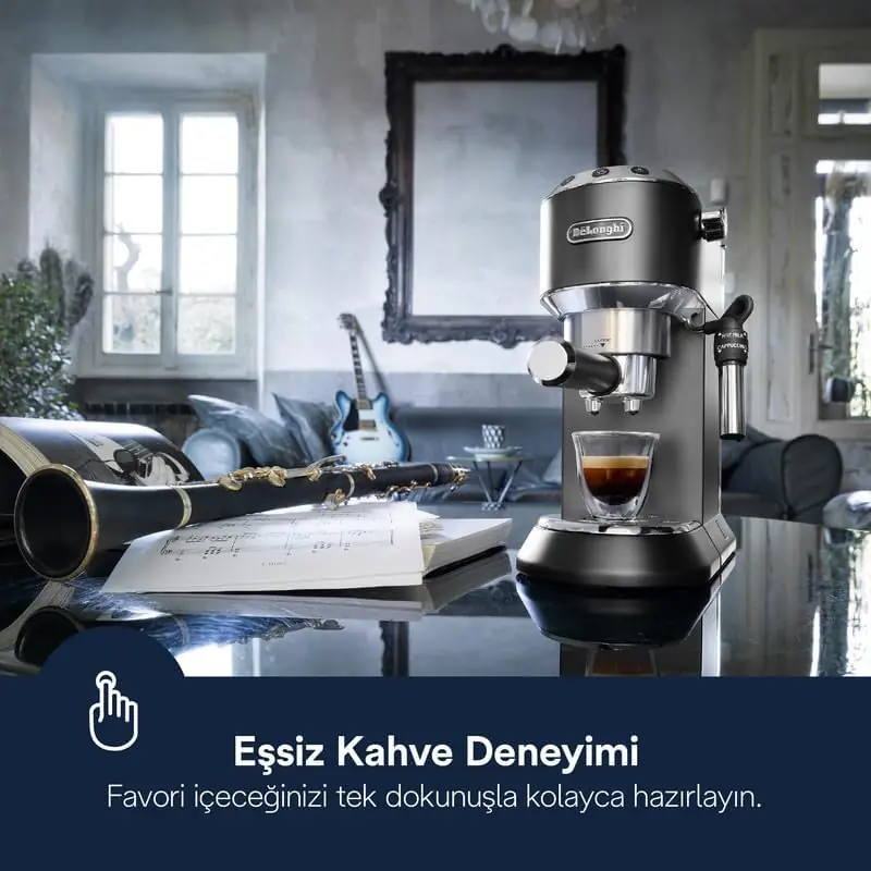 De’Longhi Espresso ve Cappuccino Profesyonel Kahve Makinesi - Aydarya Store mutfak ve çeyiz koleksiyonu, 8. görünüm