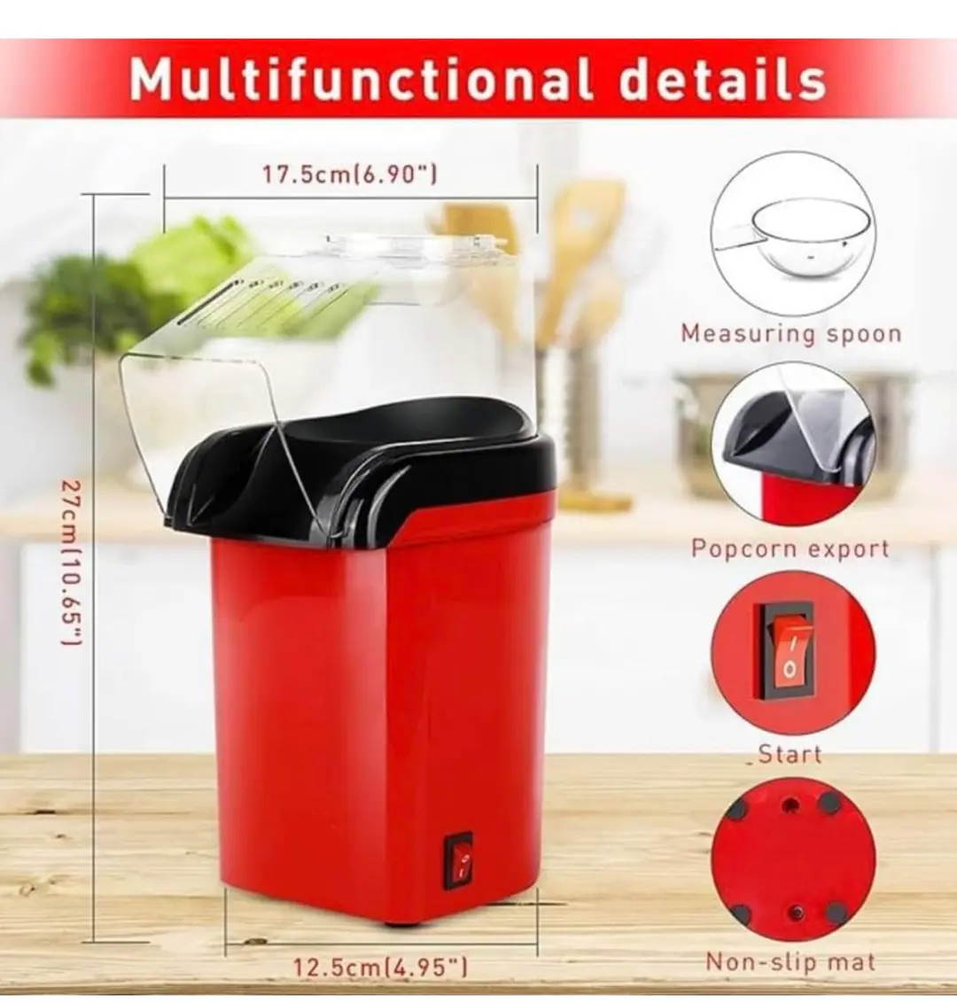 Minijoy Mısır Patlatma Makinesi - Aydarya Store mutfak ve çeyiz koleksiyonu, 3. görünüm