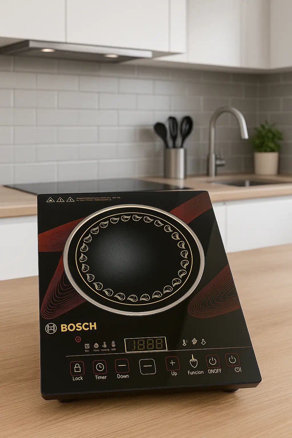 Bosch 3500W Tüm Tencerelere Uygun Dijital Lazer Elektrikli Ocak - Aydarya Store mutfak ve çeyiz koleksiyonu
